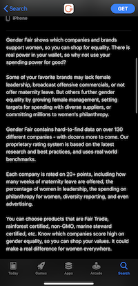 Gender Fair Description